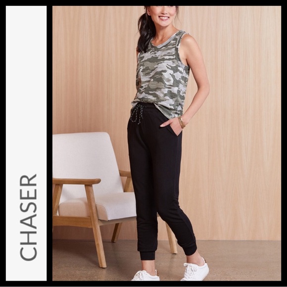 NWOT Chaser Raw Edge Camo Muscle Tee - Picture 2 of 7